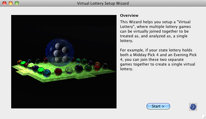 Virtual Lottery Setup Wizard