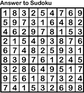 Sudoku answer