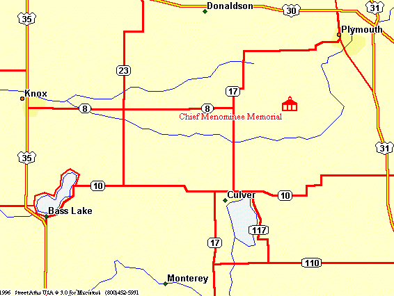 Overall map of the Chief Menominee memorial, photo by Jim Schwartz